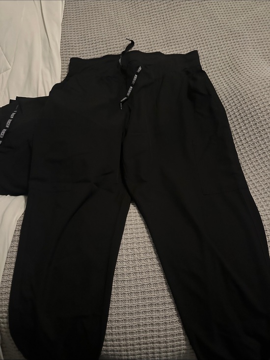 Med Couture Pants - Med Couture Black Elastic Waist Drawstring Pants